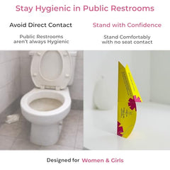 COSMIC CHIC Disposable Female Urination Device for Women | Portable, Leak-proof Stand and Pee Funnels for Women, Girls| Public Toilets, Travel, Camping, Hiking and Outdoor Activities (Pack Of 6)