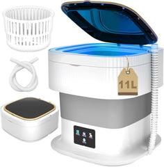 Semi Automatic Folding 2kg Top Loading Mini Washing Machine with Dryer Deep Cleaning for Underwear Washing Machine Clothes