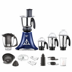 Vidiem Vstar Adc Blu Mixer Grinder 717 A|750 Watts|5 Jar In-1 Juicer|5 Leakproof Jars With Self-Lock, Wet And Dry, Chutneys & Curries|ABS Body|5 Year Warranty On Motor & 2 Year Product Warranty, Blue