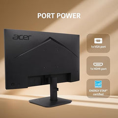 Acer EK240Y P6 P6 23.8 Inch IPS Full HD Backlit LED Monitor I 144Hz Refresh Rate, 1MS VRB Response Time, AMD FreeSync I 1 x VGA 1 x HDMI with Inbox HDMI Cable I Zero Frame Design I Eye Care I Black