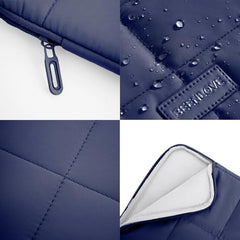 Linpr Puffy Laptop Sleeve 15-16 Inch, Laptop Carrying Case, Matte Blue