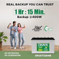 Okaya Inverter with Battery Combo for Home, Office & Shops | ATSW 1700 12V Pure Sine Wave Inverter 1450VA with 36 Months Warranty & OPSJT19048 160Ah Battery with 48 Months Warranty