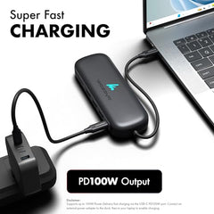 Type C 14 in 1 Wozoyo Docking Station, PD 100W, 2X4K@60Hz HDMI,4K DisplayPort, 2XType-C 10Gbps, USB 10Gbps, Gigabit Ethernet, AUX Port,Universally Compatible Thunderbolt 4,macOS,Windows,Android & iOS