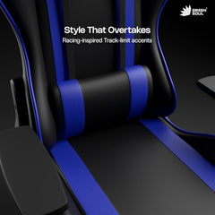 Green Soul Raptor 2.0 Racing Edition Ergonomic Gaming Chair with Premium PU Leather, Adjustable Neck & Lumbar Pillow, 3D Adjustable Armrests & Heavy Duty Nylon Base (Black & Red)