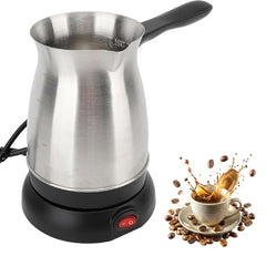 ARROM Elegant Electric Turkish Coffee Maker, 600ml Stainless Steel Kettle, Tea, Cofee, Milk, Melted Butter, Water Boiler with Power Switch, Cofee Maker Pot