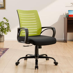 Green Soul Atom | Ergonomic Office Chair for Home & Office | 12 Months Warranty | Comfortable & Spacious Seat | Rocking-tilt Mechanism | Heavy Duty Metal Base (Black)