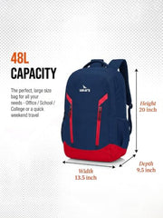 Lunar's Bingo - 48 L Laptop Bags | Laptop backpack for men | Laptop bag 15.6 inch | School bags | College bag for boys | Office backpack for men | Travel backpack with 1 Year Warranty