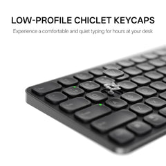 Rapoo 9010M Multi Device Wireless & Bluetooth Keyboard & Mouse Combo, White