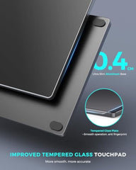 JOMAA Wired touchpad Supports Multi Gesture Control, Touch Mouse, and Second Hole pad, Suitable for Windows and Mac (Silver)