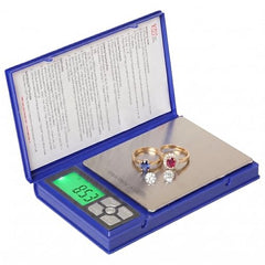 NUTRI FIT 0.01g Pocket Gold Jewellery Scale, 5000g Capacity, Blue, LCD Display with Tare Function