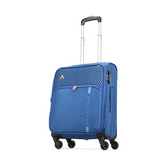 Aristocrat Duralite Set of 3 Soft Case (S+M+L) Trolley Bags, Red | 8-Wheels, Spacious, Zipper Expander, Front Pocket, Polyester Case, Combination Lock, Travel Luggage, 3-Year Global Warranty