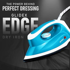 Intex Glidex Ease Dry Iron 1000W | Non-Stick Soleplate | Adjustable Temperature Control | Shock Proof Lightweight Dry Iron | Thermal Protection | Fast & Smooth Ironing for Home Use | 2 Year Warranty