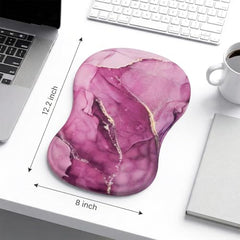 TECPHILE Mouse Pad Wrist Support with Massage Design, Ergonomic Dog Paw Mouse Mat, Pain Relief Memory Foam, Anti-Slip PU Base, Cushion Mousepad Wrist Rest for Gaming, Home, Office, Laptop, Computer