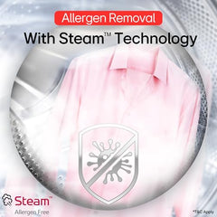 LG Smart Choice, 7 Kg, 5 Star, Steam, Inverter Direct Drive Technology, 6 Motion DD, Fully-Automatic Front Load Washing Machine (FHB1207Z2W, Remove Allergens & Stain, In-Built Heater, Essence White)