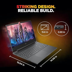 HP Victus, AMD Ryzen 7 7445HS, 4GB RTX 2050, 16GB DDR5(Upgradable) 512GB SSD, FHD, 144Hz, 300 nits, IPS, 15.6''/39.6cm, Win11, M365* Office24, Mica Silver, 2.29kg, fb3123AX, Backlit, Gaming Laptop