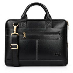 ADISA Laptop Bag for Men - Faux Leather Office Messenger Briefcase with Laptop Compartment for Work, Business, Corporate & Professional Use (LB6050)