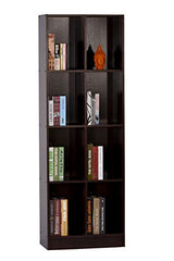 DeckUp Meritus-L 3-Shelf Engineered Wood Book Shelf and Display Unit (Walnut, Matte Finish)