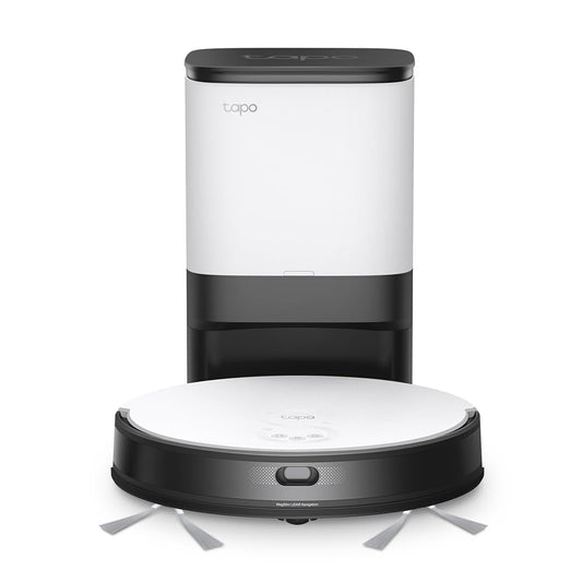 Tapo TP-Link RV20 Mop Plus MagSlim LiDAR + Gyroscope Navigation Robot Vacuum & Mop+ Smart Auto-Empty Dock, 4-Level 2700Pa Suction, Google Assistant & Alexa Compatible | Spotless Cleaning 4-in-1