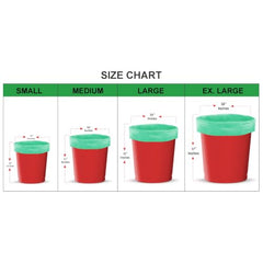 Newtone Garbage Bags | Small 17 X 19 Inches | 180 Bags (30 Bags X 6 Rolls) | Dustbin/Trash bin | Pouch Packing | (Green)