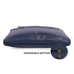 ADISA Laptop Bag for Men - Faux Leather Office Messenger Briefcase with Laptop Compartment for Work, Business, Corporate & Professional Use (LB6050)