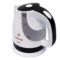 SINGER Cutie DX Electric Kettle 1350 Watts | 2 Years Warranty | 1.5 Liters | Quick Boil | Stainless Steel | Cool-Touch Handle and Lid | Auto Shut Off | Tea & Coffee, Instant Noodles, Rice, Soups