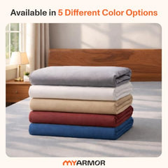 MY ARMOR Waterproof Mattress Protector King Size, 78x72, 6.5x6 feet, Double Bed Protector Sheet Cover, Breathable and Hypoallergenic Ultra Soft Fitted Terry Cotton Feel Fabric, Elastic Skirting, Grey
