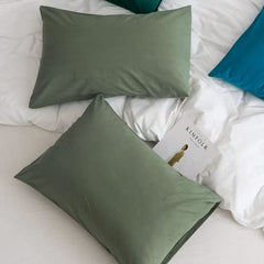 safhome Soft Pillow Covers 20 x 32 Inches - 100% Egyptian Cotton 400 Thread Count Set of 2 Pillow Cover Set Envelope Closure Hotel Quality Pillowcase - Aqua Blue