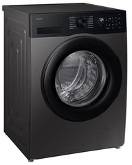Samsung Smart Choice 12 kg, 5star, AI Ecobubble, Super Speed, Wi-Fi, Hygiene Steam with Inbuilt Heater, Digital Inverter, Fully-Automatic Front Load Washing Machine (WW12DG5B24AXTL, Inox)