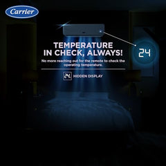Carrier 1 Ton 3 Star AI Flexicool Inverter Split AC (Copper, Convertible 6-in-1 Cooling,Dual Filtration with HD & PM 2.5 Filter, Auto Cleanser, ESTER NEO+ Exi, CAI12ER3R34F0,White)