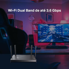 TP-Link Archer BE400 Dual-Band BE6500 WiFi 7 Router | 4K/8K Streaming 6.5 Gbps | 1× 2.5 Gbps WAN/LAN + 3× 1 Gbps LAN Ports + 1× USB 3.0 | 6 Antennas | Compatible with Alexa and Google Assistant