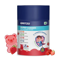 Gritzo Super Gummies Multivitamin for Kids, Orange, 2 x 30 Gummies