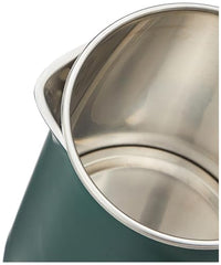amazon basics 1.5 Liter Cool Touch Electric Kettle| 1350 Watt|Stainless Steel Body|Auto Cut-Off|Triple Safety Protection(Green)