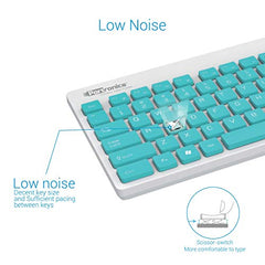 Portronics Key2 Combo Wireless Keyboard and Mouse Set,with 2.4 GHz USB Receiver,Silent Keystrokes,1200 DPI Optical Tracking,Compact Design,Multimedia Keys for PC,Laptop & USB Supported Devices(Grey)