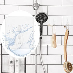 Shivstor 15 Pack Self Adhesive WallHook Heavy DutyHook for Hanging Without Drilling Transparent Nail Free StickyHook Strong Wall Hanger Set of 15 FlowerHook for Kitchen Bathroom Home Storage