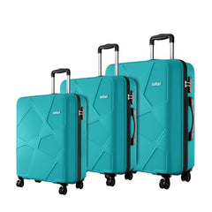 Safari Pentagon Pro 8 Wheels Set of 2, (Cabin + Medium) Trolley Bag, Hard Case Polypropylene, 360º Wheeling Luggage, Suitcase for Travel, Trolley Bags for Travel, Luxury Beige