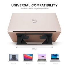 SKYVIK Elev8 Adhesive Adjustable Laptop Stand Ergonomic 2 Angles with Anti Slip Grip Sleek Arc Design