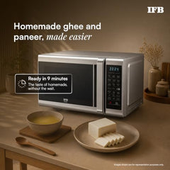 IFB 28 L Air Fry Convection Microwave with 5 in 1 Versatility Bake, Grill, Roast, Reheat, Combi-Cook Mode, Paneer/Ghee Modes, 300 Auto Cook Menus (28SC5, Silver, Auto Defrost,10 Power Levels)