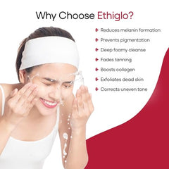 Ethiglo Deep Cleansing Facial Foam Face Wash for Healthy, Soft and Smooth Skin | Removes Dirt, Impurities and Excess Oil | Suitable for normal to oily and acne prone skin | Pack of 5 (70g)