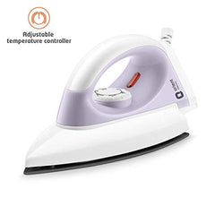 Orient electric Gusto heavy weight Iron for clothes | 1100 Power | Cool touch plastic body | With Wielburger Non-stick coating| 2 Years replacement warranty