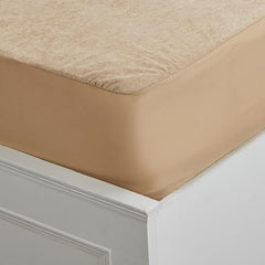 Amazon Brand - Solimo Water Resistant Polyester Mattress Protector, Single Bed Size (72x36 inch), Coffee