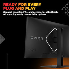 HP OMEN 27 inch FHD 165Hz Gaming Monitor,(68.6cm),FHD(1920 x 1080),400 nits,Pivot-Rotation,Anti-Glare, Eye Ease,8.08kg