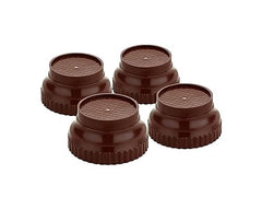 Mumma's LIFE Refrigerator Stand, Washing Machine Stand, Furniture Base Stand, Fridge Stands for Single Door and Double Door (Pack of 4) (Brown), Medium