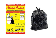 Clean India - Plastic Garbage Bags|6 Packs Of 30 Pcs | 19X21 Medium Disposable Garbage Trash Waste Dustbin Bags Of 54Cm X 48Cm (Ci19210008) - 180 Count