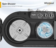 Whirlpool 7.5 Kg 5 Star Magic Clean Semi-Automatic Top Loading Washing Machine (MAGIC CLEAN 7.5 GREY DAZZLE, Fast Drying)