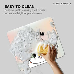 TURTLEWINGS | Mousepad | Inspirational Quote Mousepad – 22x18 cm, 3mm Thick | Abstract Design Non-Slip Rubber Base | Office, Study & Gaming Use | Premium Smooth Surface 3