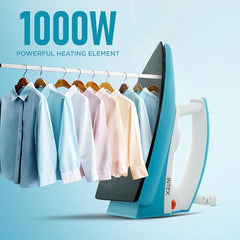Intex Glidex Ease Dry Iron 1000W | Non-Stick Soleplate | Adjustable Temperature Control | Shock Proof Lightweight Dry Iron | Thermal Protection | Fast & Smooth Ironing for Home Use | 2 Year Warranty