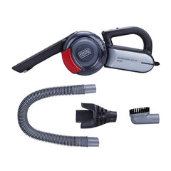 BLACK+DECKER PD1200AV-B1 12V Corded Dustbuster Flexi Auto Handheld Vacuum Cleaner, 560 ml Bowl Capacity, Car Vacuum Cleaner, 5 Meter Cable, 1 Year Manufacturer Warranty