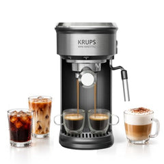 KRUPS Simply Brew Compact 5 Cup Coffee Maker: Stainless Steel Design, Pause & Brew, Keep Warm, Reusable Filter, Drip-Free Carafe