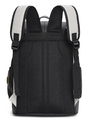 FUR JADEN Vegan Leather Anti Theft Design Casual Laptop Backpack with 15.6 Inch Laptop Pocket