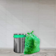 Amazon Brand - Presto! Garbage Bags | Large | 90 Count | 15 Bags X 6 Rolls | 24 X 32 Inches | For Dry & Wet Waste | Black